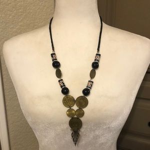 Vintage Peruvian coin necklace